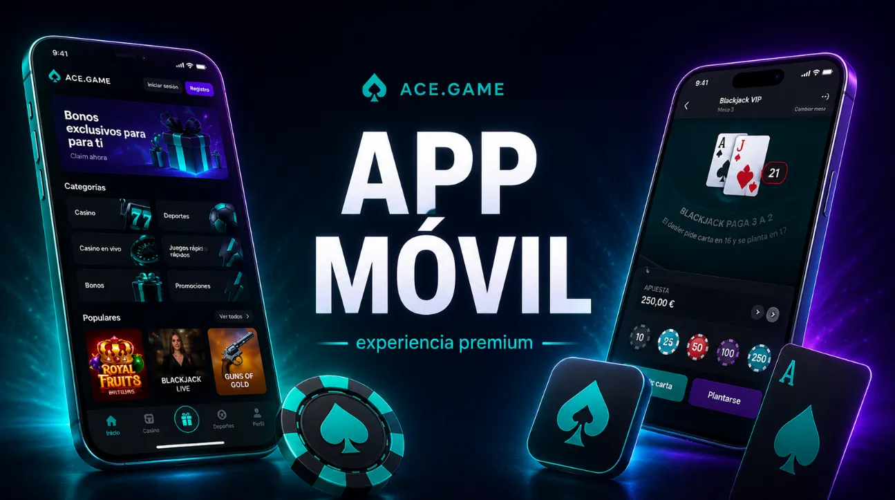 Ace Game app para una experiencia móvil